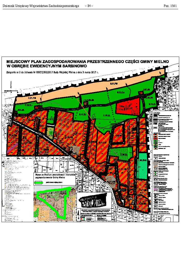 Plan Zagospodarowania Sarbinowo Gmina Mielno Xxxiii Podgl D